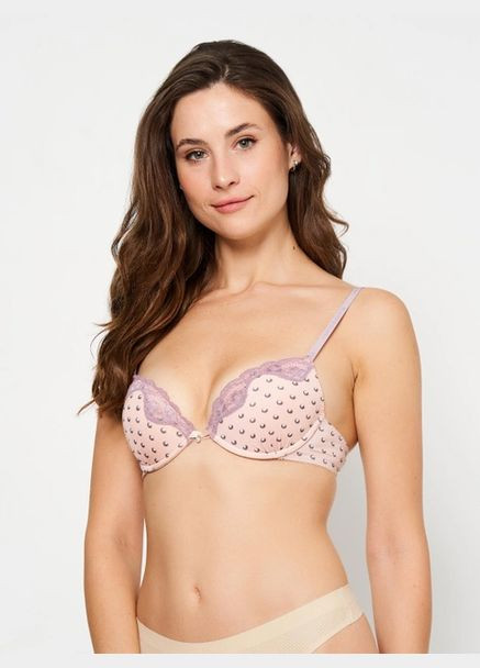 Ліловий бюстгальтер sl24 з push-up на кісточках Verdissima з кісточками