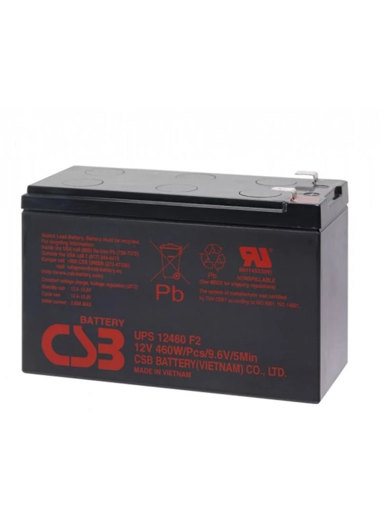 Аккумуляторная батарея UPS12460/01840 12V 9AH AGM CSB (387851575)