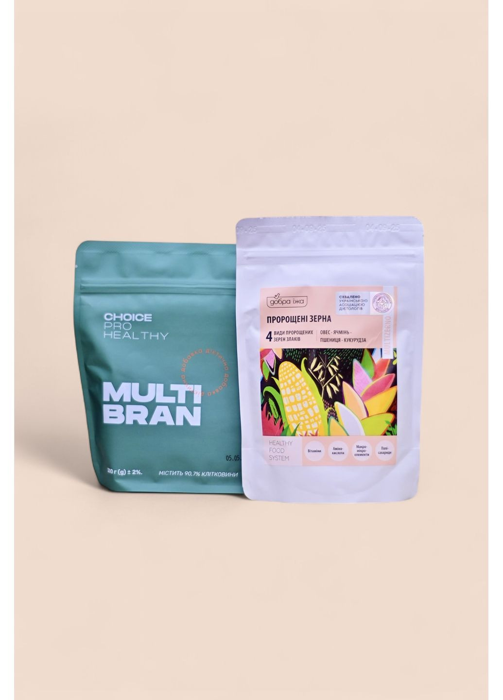 Набір " Комбо" для вагітних жінок та годуючих Пророщені зерна + Multi Bran CHOICE (362577032)