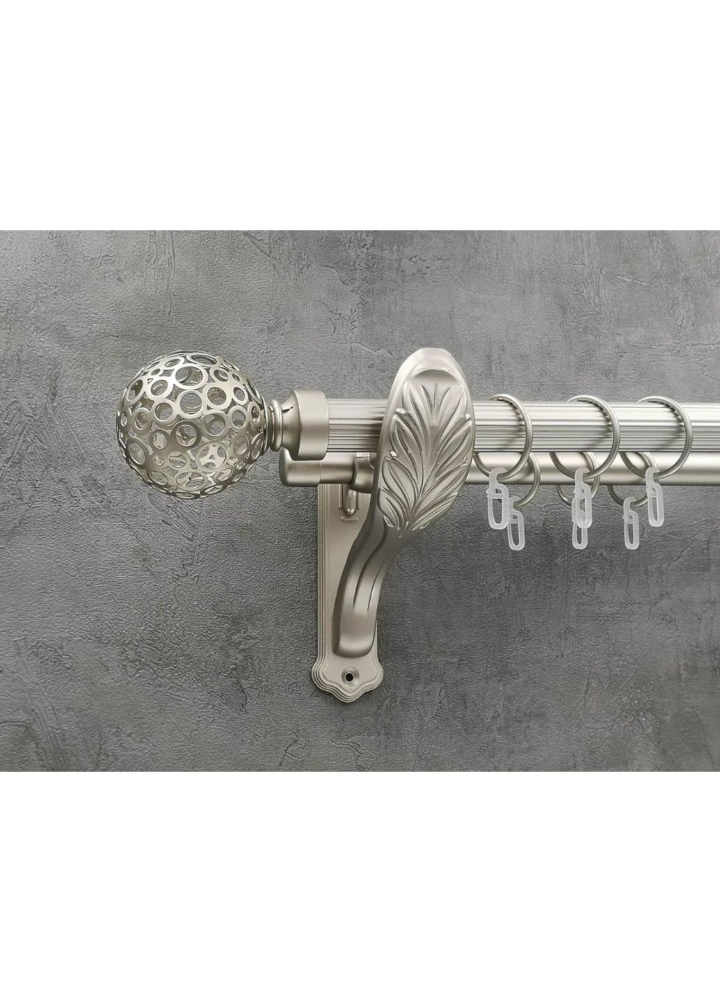 Карниз Савона рифленая штанга двойной ретро 25/19 мм 300 см Сатин Quadrum (352778058)