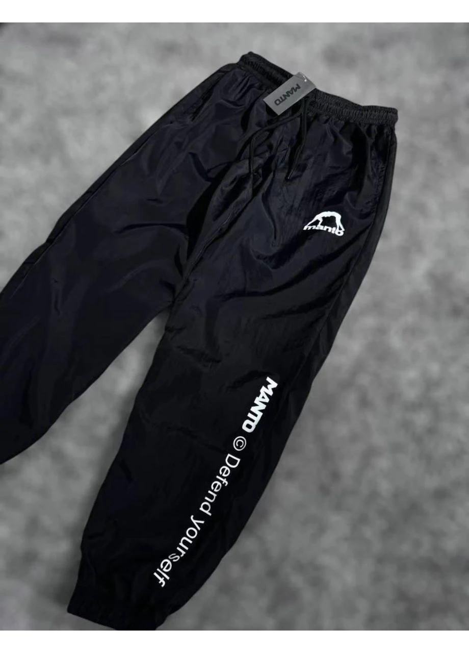 Черные демисезонные брюки No Brand
