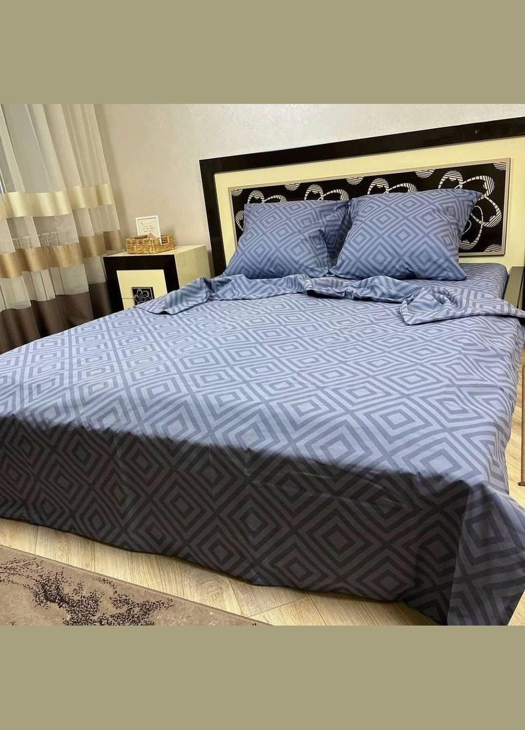 Постельное белье хлопковое Карат Двуспальное 180 x 220 Бязь Серое 70 х 70 No Brand (332796655)