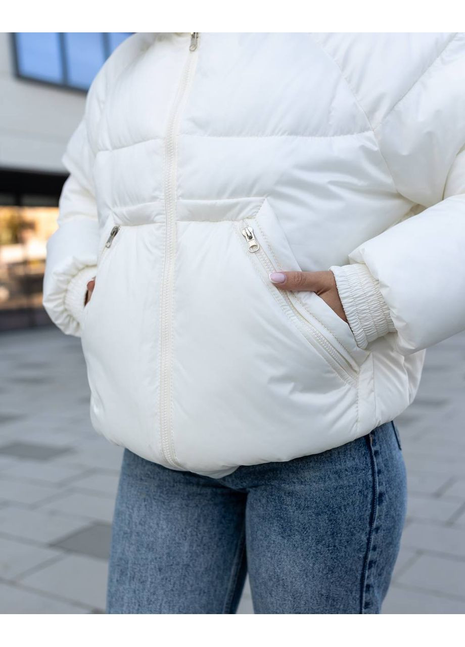 Молочный зимний Пуховик Geran