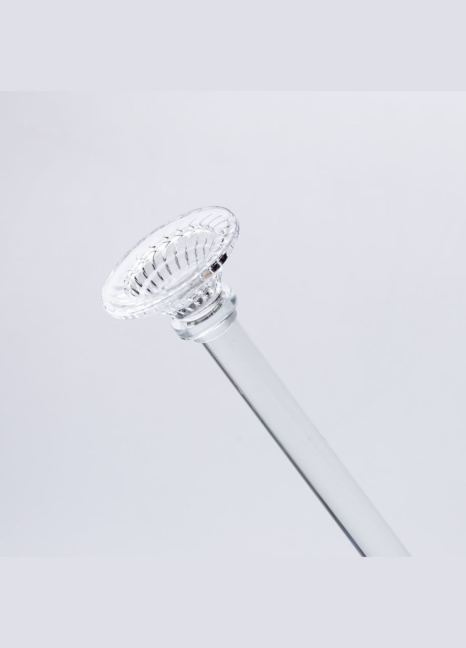 Підсвічник скляний на тонкій ніжці 9×39 см прозорий декоративний підсвічник на стіл HP-4-9L Yiwu (329375932)