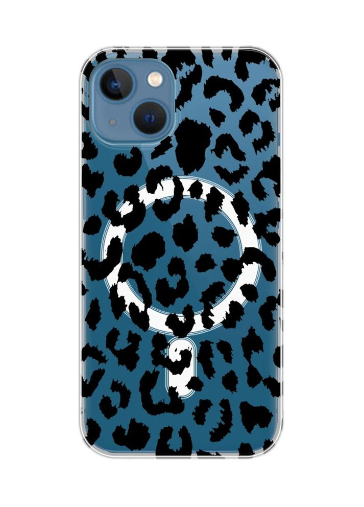 Магнітний чохол на iPhone 13 (6.1) із підтримкою MagSafe:: Леопардовий принт (принт 374) Creative (355396254)