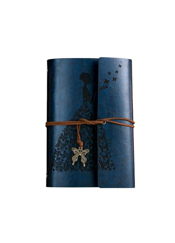 Вінтажний блокнот Butterflies. Темно-синій No Brand (335029567)