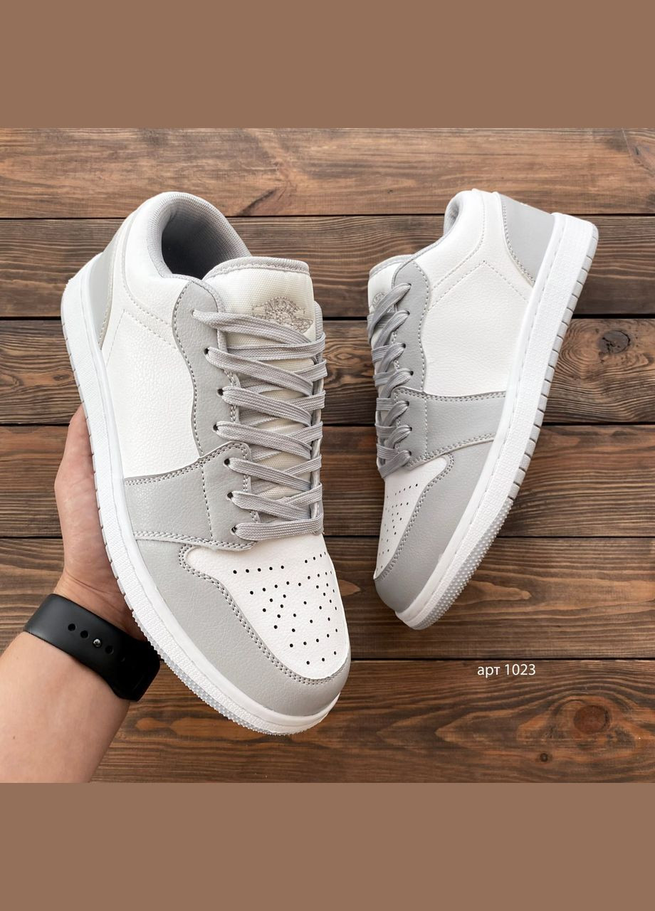 Серые демисезонные кроссовки мужские jordan_retro_low_grey Fashion