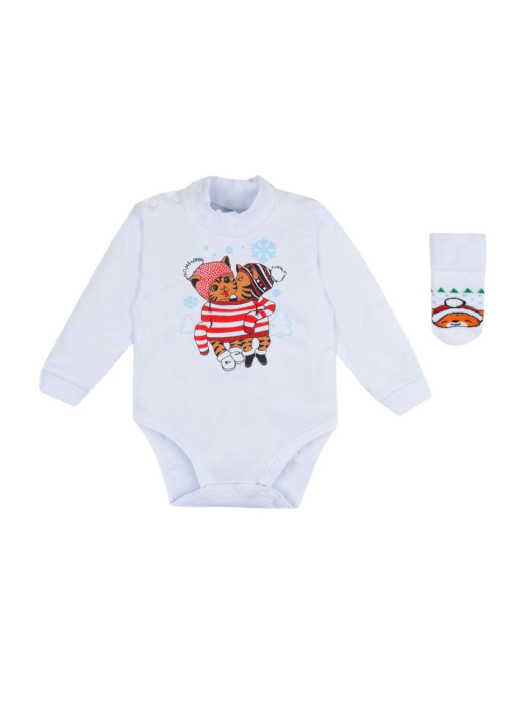 Комплект детский новогодний (боди+носки) BD-21-103-4 Новый год GABBI (367020135)