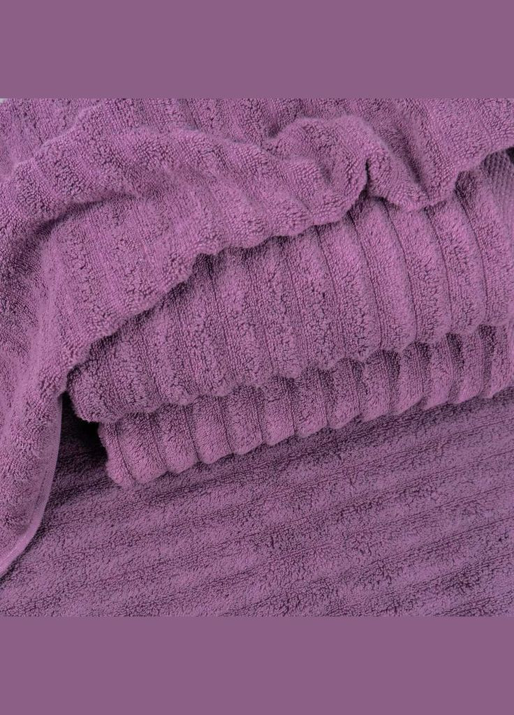 GM Textile полотенце махровое 50x90см премиум качества зеро твист 550г/м2 (темносиреневый) сиреневый производство - Узбекистан