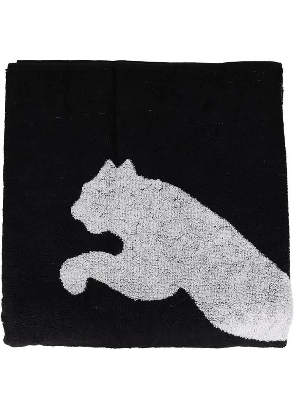 Полотенце TEAM Towel Large черный Уни 70x140 см Puma серый