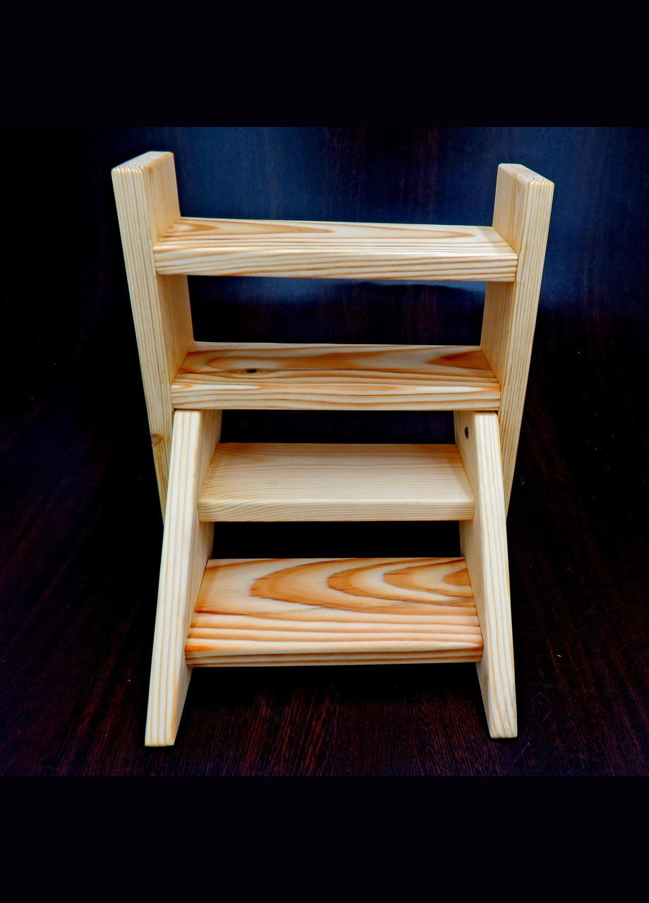 Підставка для квітів з дерева Канарія ваніль (ЦВП-000902) No Brand (328225596)