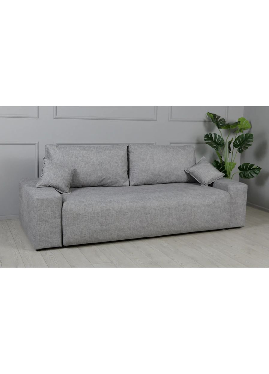 Диван Турин прямой раскладной серый Frisco (373287124)