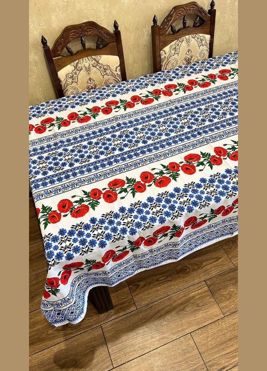 Скатерть с украинским орнаментом гипоаллергенная 150х220 см (П4КЕ05017-53) No Brand (306633488)