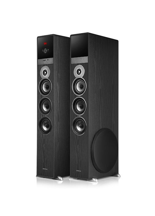 Колонки 2.0 S-2070 black (150W, Bluetooth, USB ﬂash, FM, Karaoke, Opt, coax, ДК) Real-El (333824455)