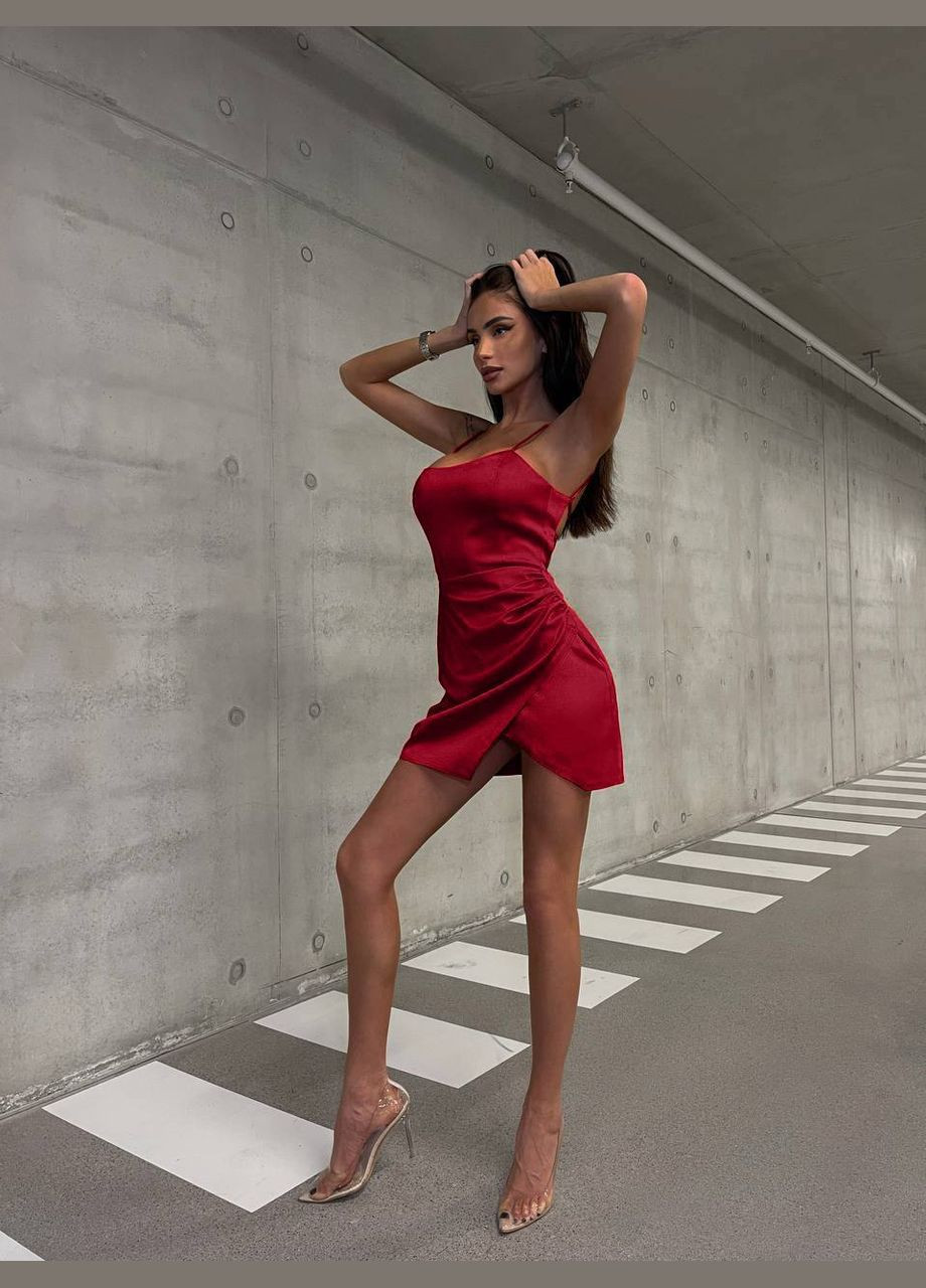 Червона святковий, вечірня жіноча сукня FINO Mode