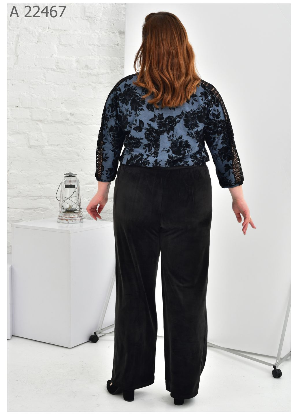 Жіночі штани із замші великого розміру SK (286327407)