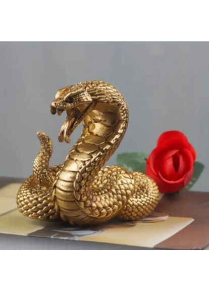 Миниатюрная античная статуэтка в виде змеи кобры статуэтка зодиакальная змея No Brand (292260656)