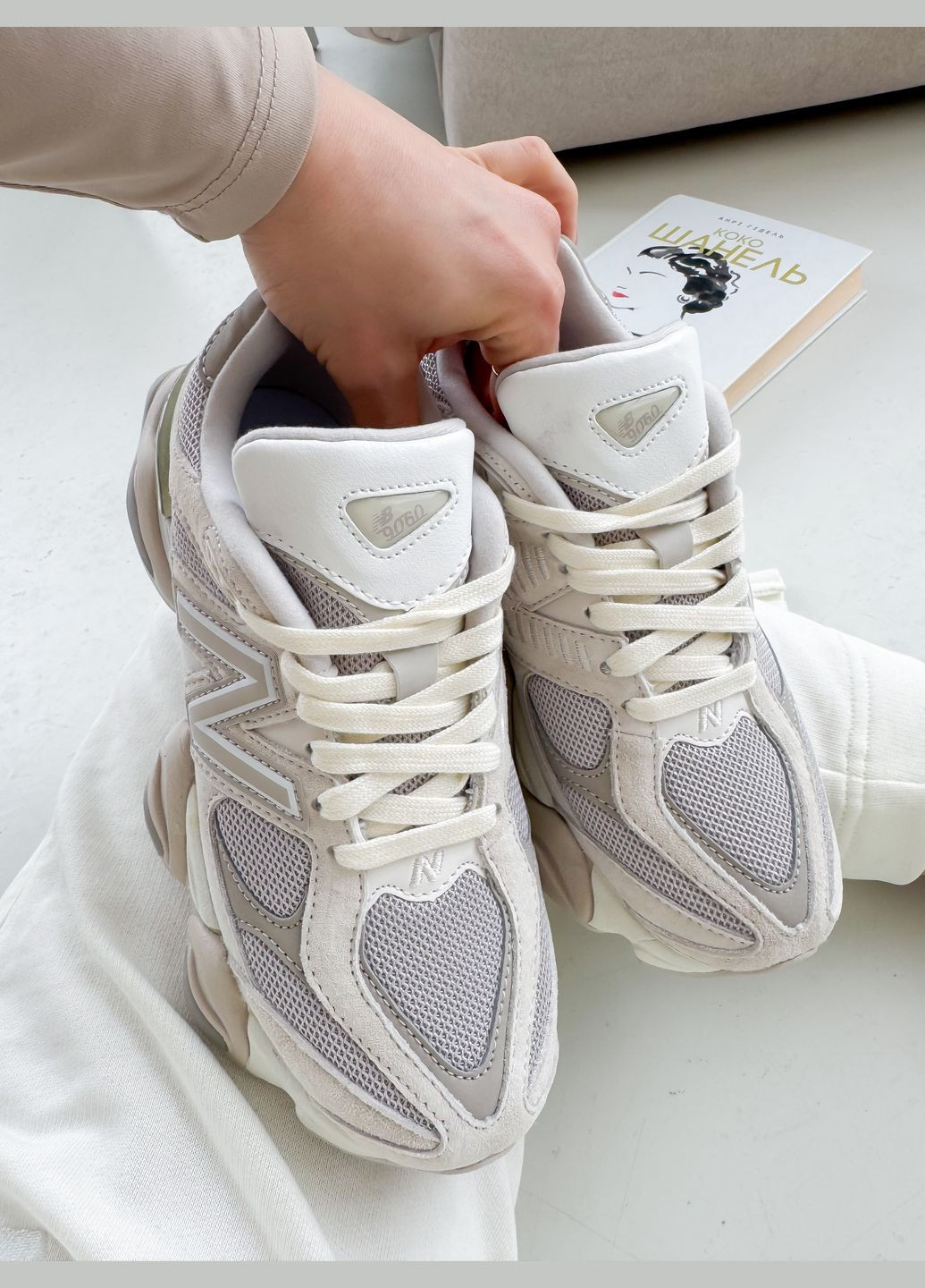 Кроссовки женские и мужские New Balance 9060 beige | Нью Беланс 9060 бежевые No Brand бежевые демисезоны (347223371)