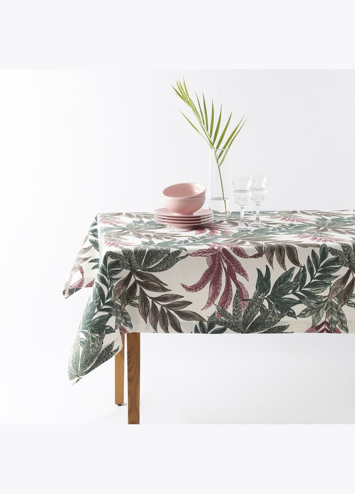 Скатертина 140х170 см з пляма і водовідштовхувальним просоченням бавовна амазонка фрез IDEIA (343053465)