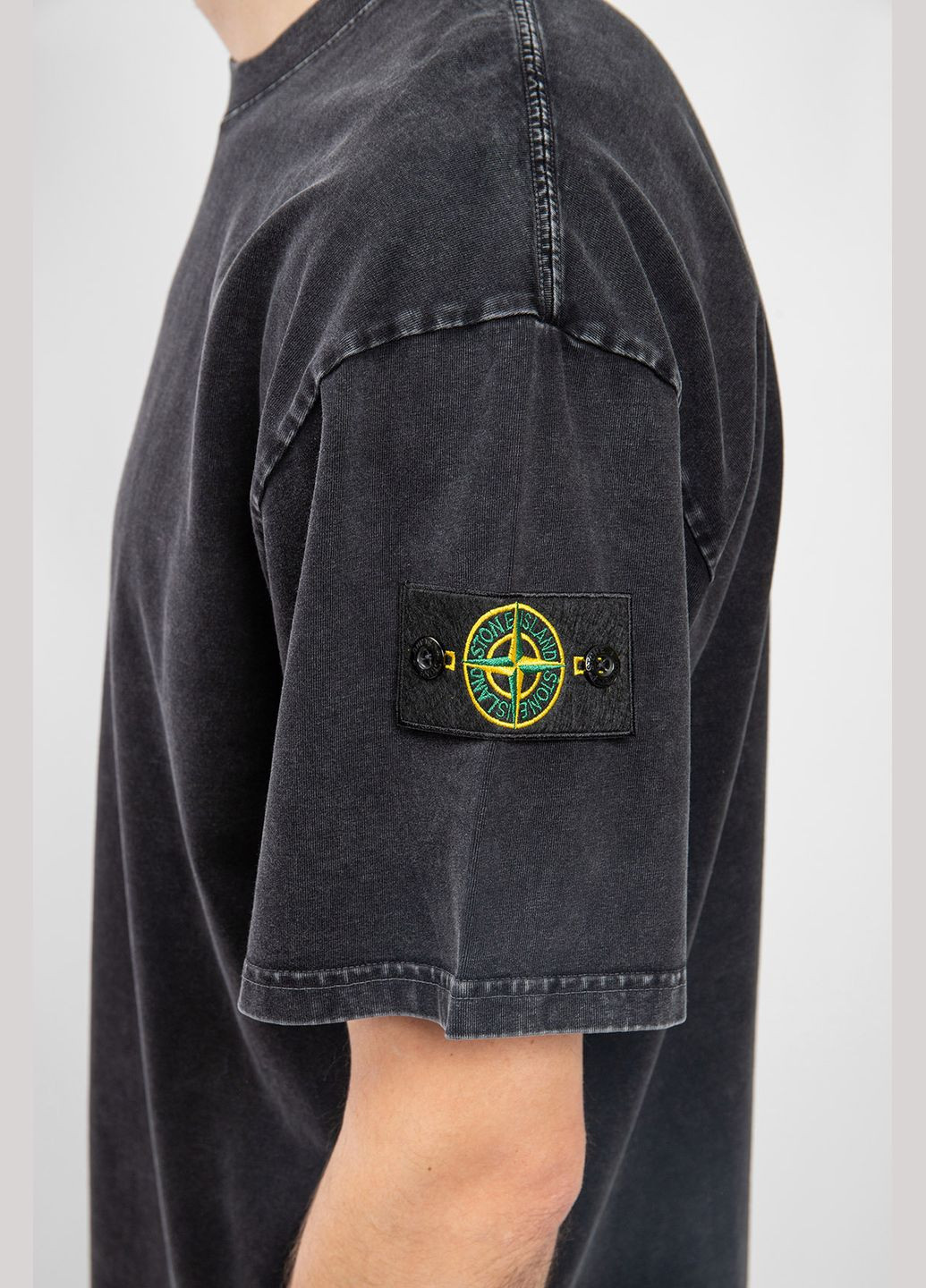 Черная футболка Stone Island