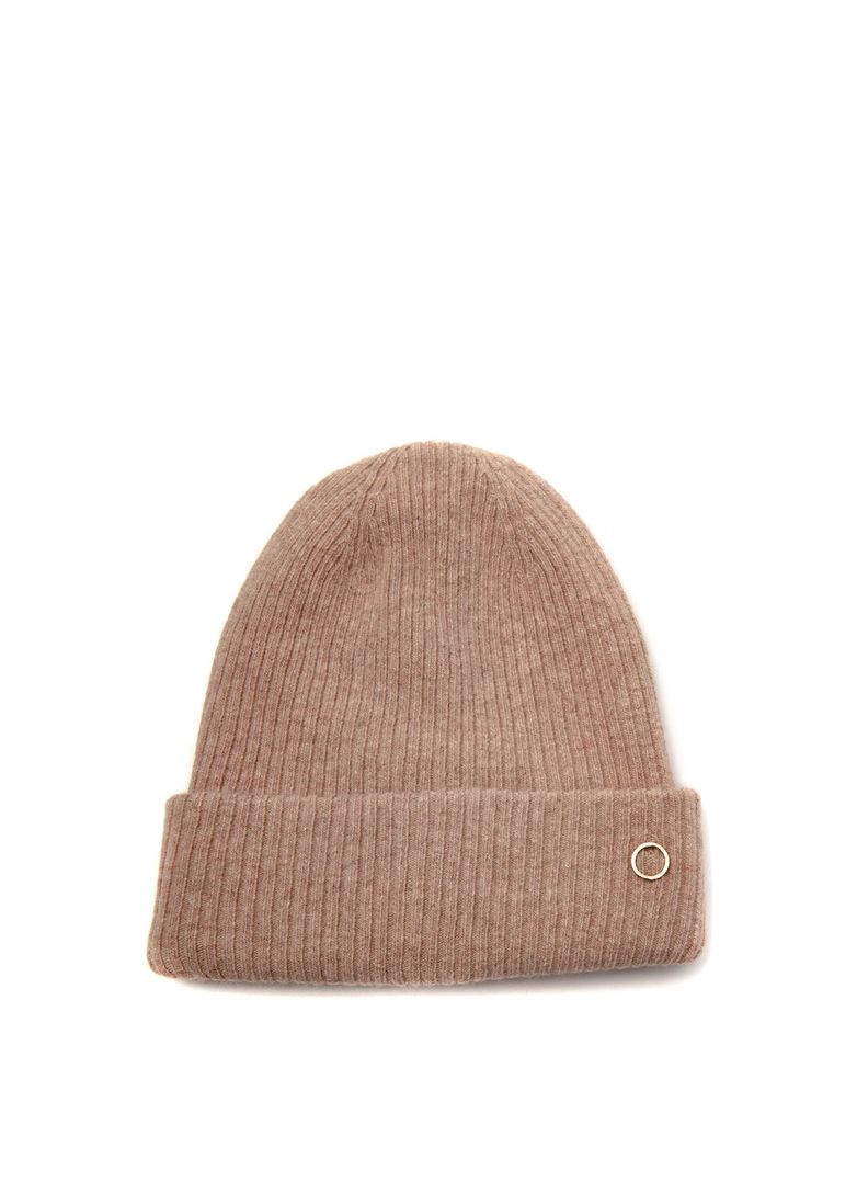 Шапка біні жіноча ангора з вовною бежева AVA LuckyLOOK 705-457 (322790676)