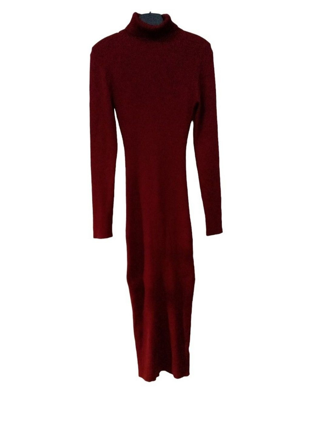 Бордовое кэжуал платье с микро-дефектом Missguided однотонное