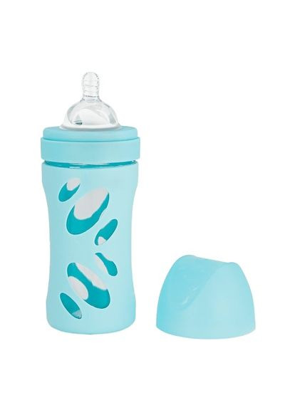 Скляна антиколікова пляшечка із силіконовою соскою Pastel Blue, 260 мл () Twistshake 78583 (335973519)