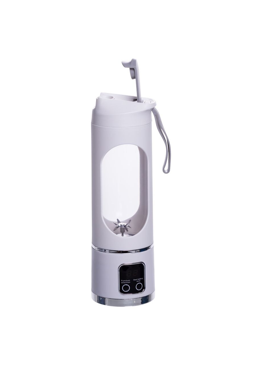 Портативний блендер для смузі на акумуляторі 450 мл 25 Вт USB Білий HP-11-10W Huizhou (369720591)
