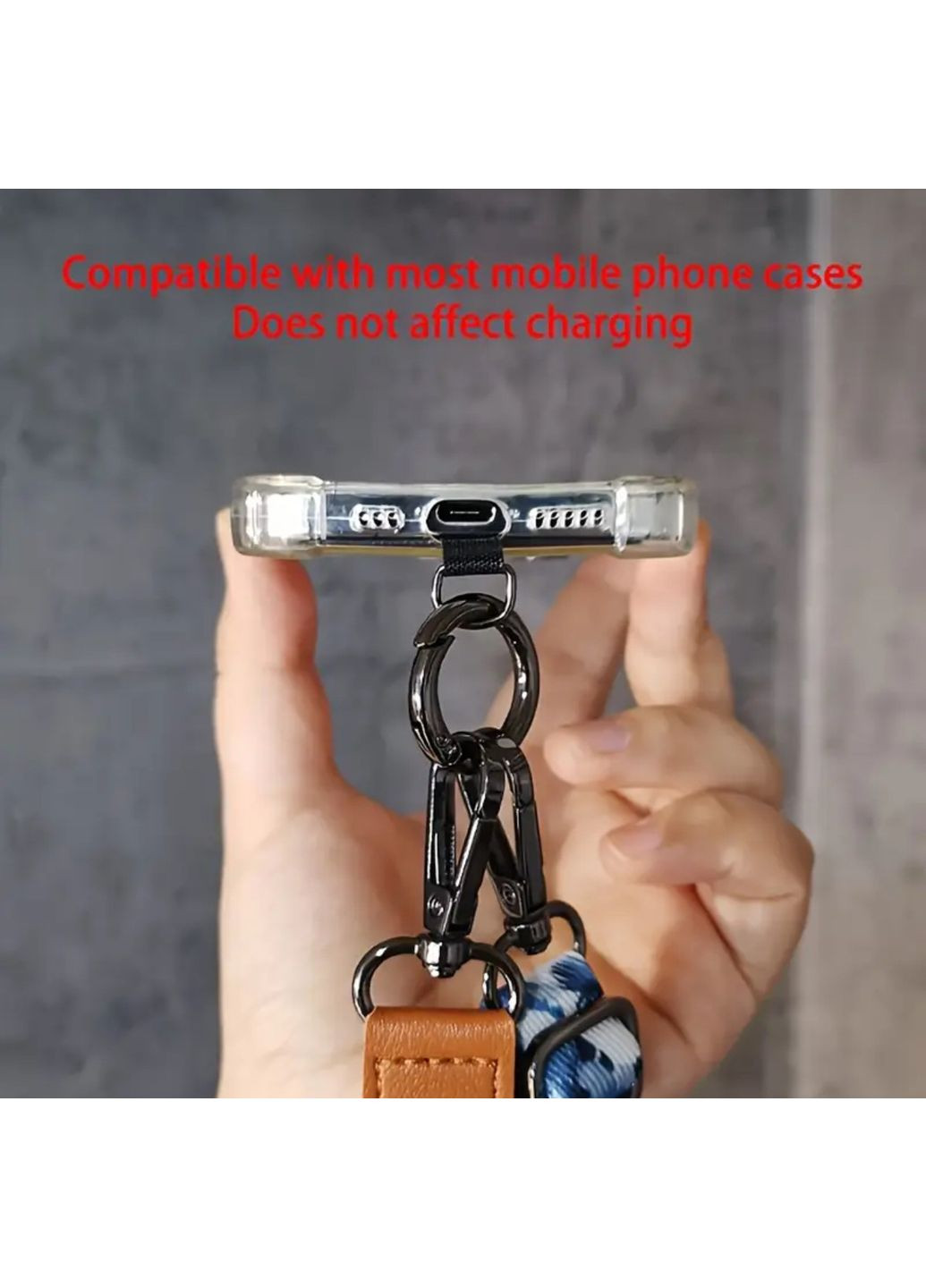 Универсальный регулируемый до 120 см текстильный ремешок-шнурок для телефона на шею или через плечо No Brand (328958183)