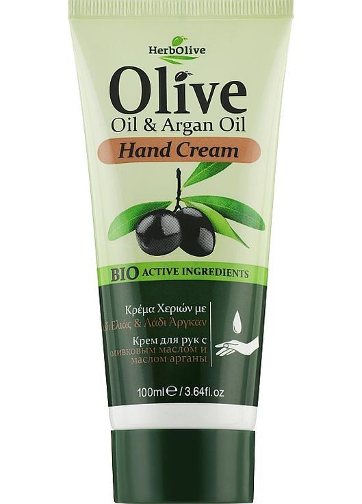 Крем для рук з аргановою олією HerbOlive Hand Cream Argan Oil 100ml (1134790-31104844) Madis (368621835)