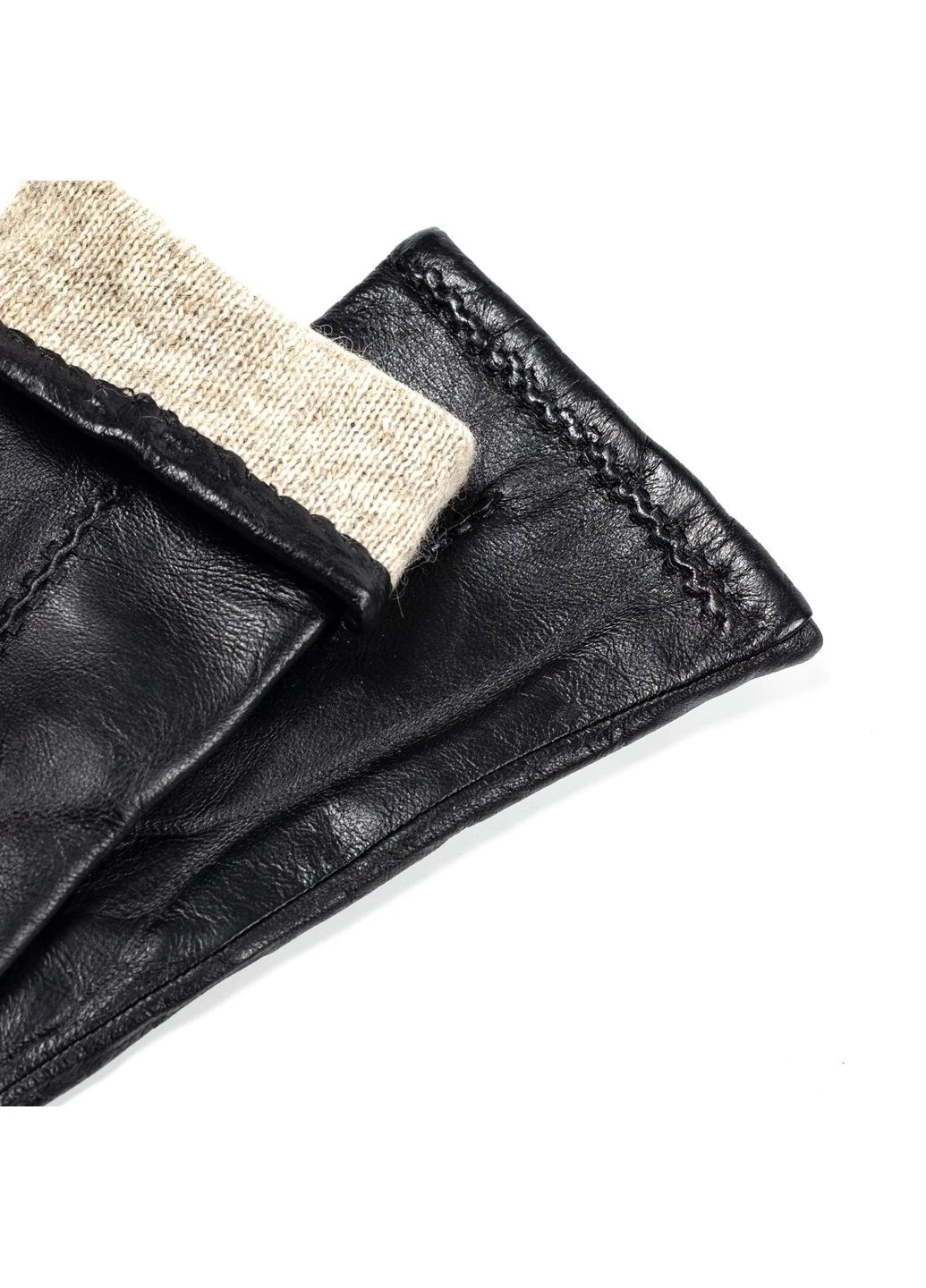 Рукавички жіночі шкіра чорні ФІСЛВІТ LuckyLOOK 324-329 (322789718)