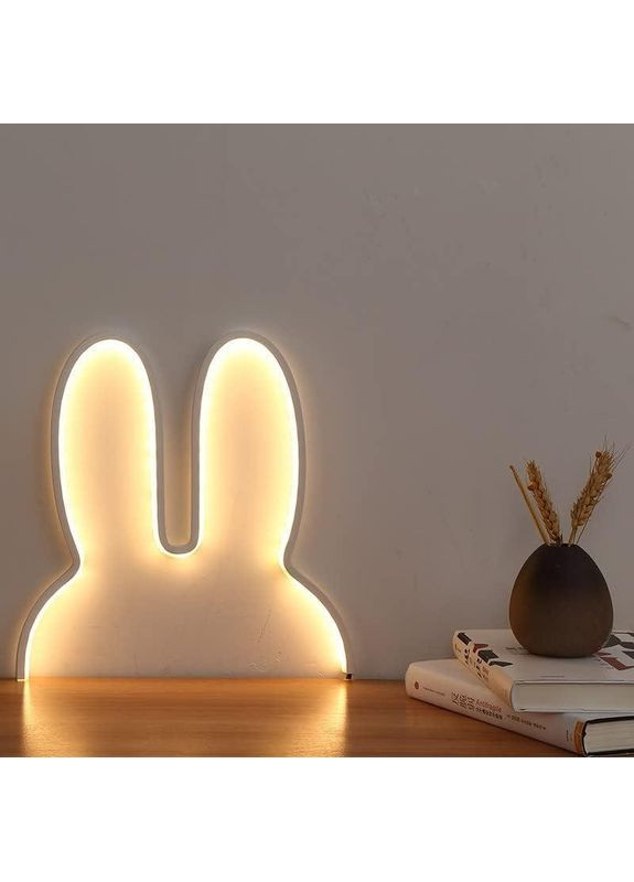 Ночник настенный Ушки Зайки, скандинавский стиль, с USB, с регулировкой яркости, 29×30 см No Brand (365721730)