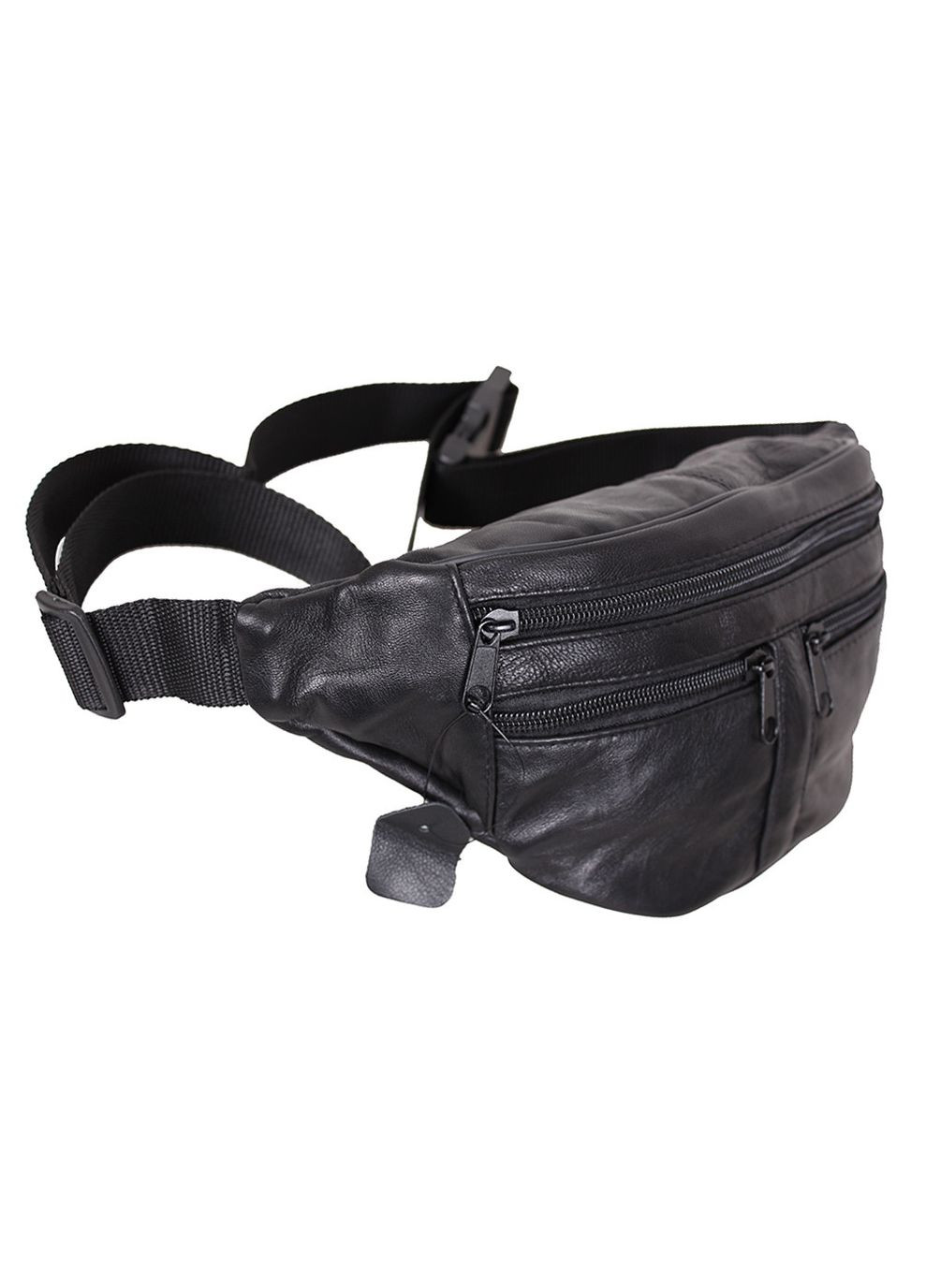 Мужская кожаная сумка на пояс SW903 черная No Brand (370848420)