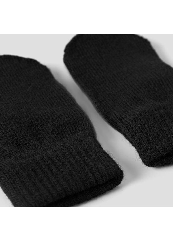 Детские вязаные демисезонные перчатки для мальчиков и девочек Черные (25091735) Name it (363188248)