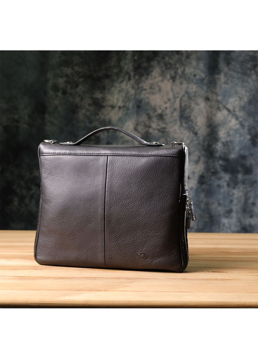 Мужская сумка для планшета из мягкой натуральной кожи 20846_1 (9594-28) nero Черный Tony Perotti (362046813)