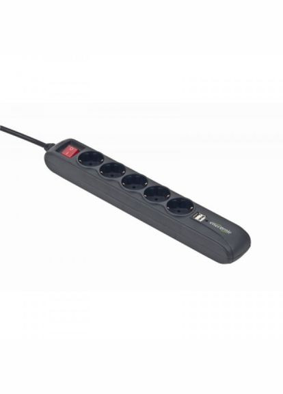 Мережевий фільтр живлення SPG5U2-5 Power strip with USB charger, 5 sockets, (SPG5-U2-5) EnerGenie spg5-u2-5 power strip with usb charger, 5 sockets, (268141325)