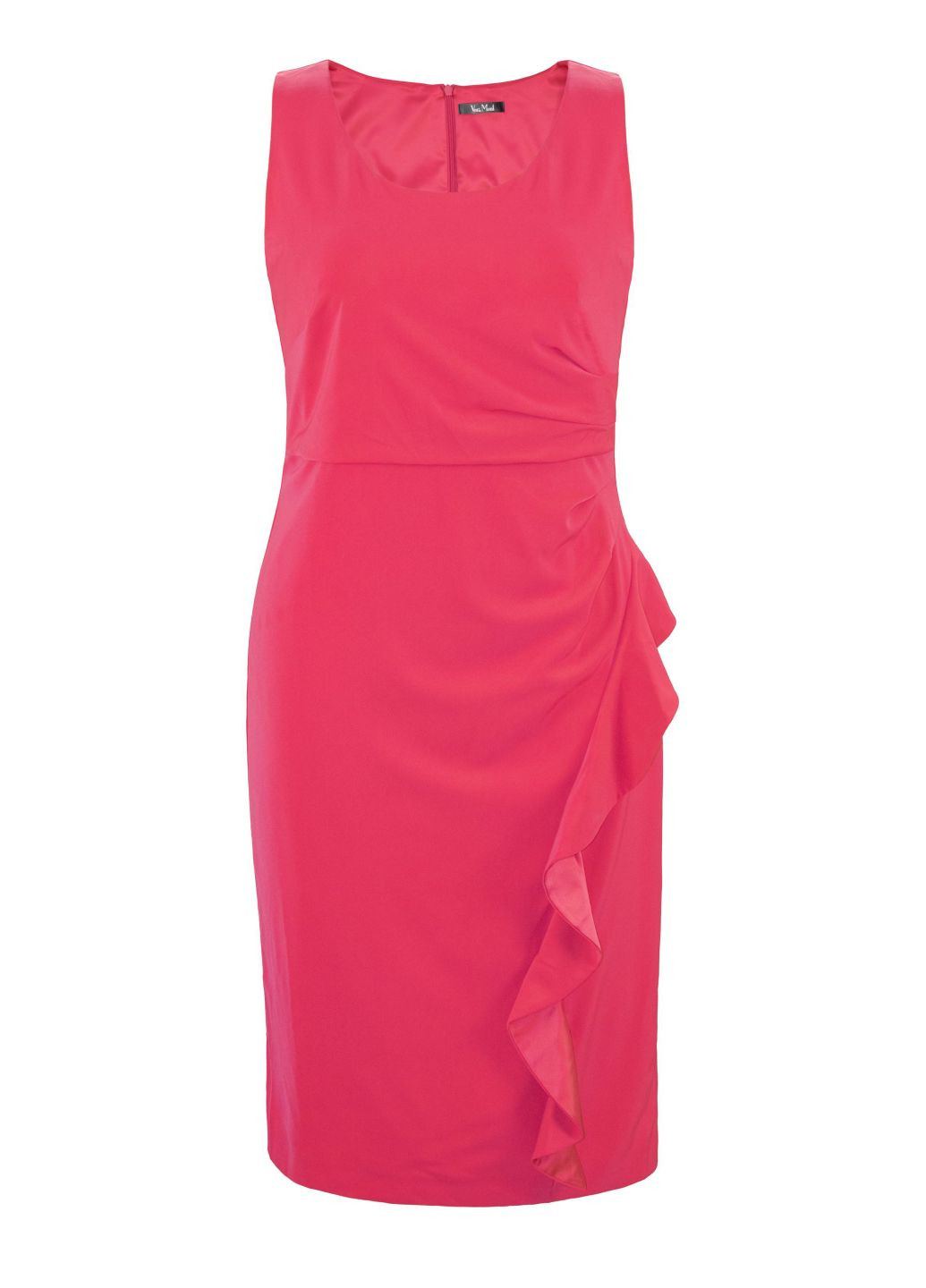 Розовое вечернее, коктейльное, праздничный, деловое платье футляр Vera Mont однотонное
