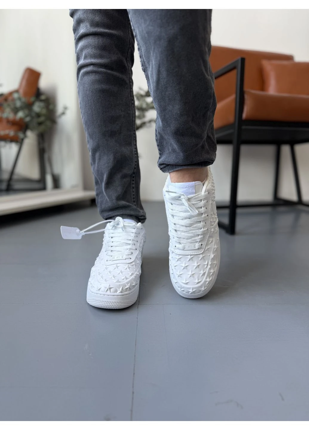 Белые демисезонные кроссовки мужские nike 1 low independence day white найк аир ретро белые No Brand