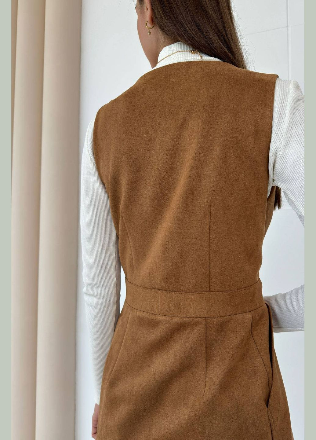 Коричнева повсякденний, кежуал сукня Nenka однотонна