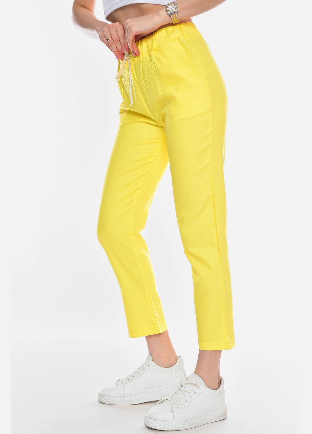 Штани жіночі жовтого кольору Let's Shop (328082963)