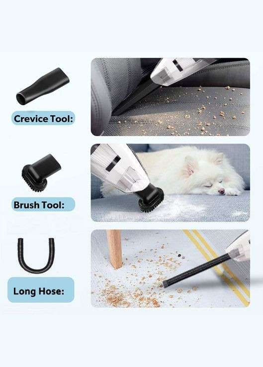 Пылесос автомобильный проводной 5 120Вт для сухой и влажной уборки Grikey (336212271)