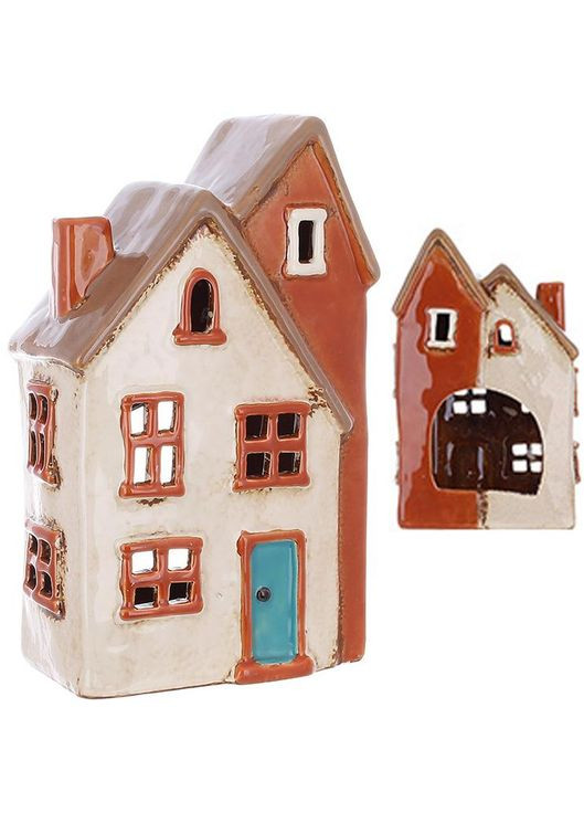 Подсвечник керамический декоративный Старый Город Дом N2 для свечи интерьеров уютный светильник BonaDi (368990772)