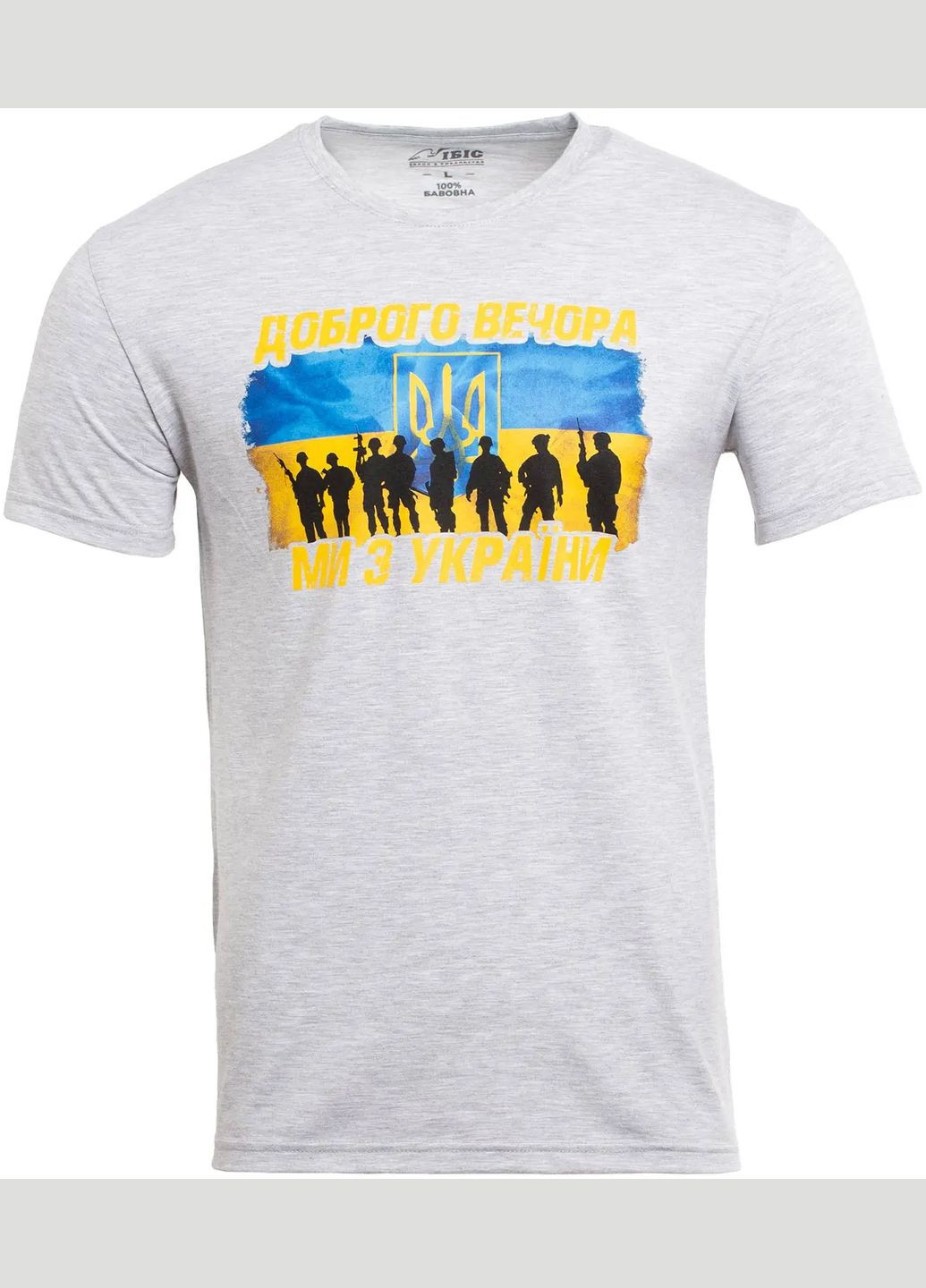 Серая футболка одежда ибис "добрый вечер" No Brand