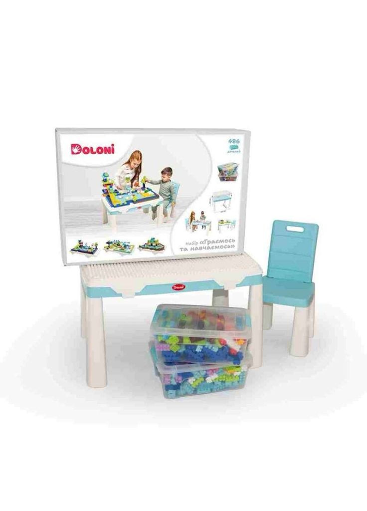 Стол "Играем и учимся" стул, конструктор арт.04660/7 Doloni (362352338)
