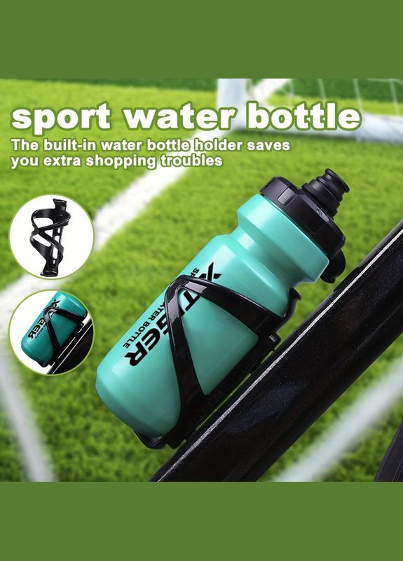 Велосипедная бутылка для воды X-TIGER 650 мл с креплением для велосипеда Green No Brand (350627735)