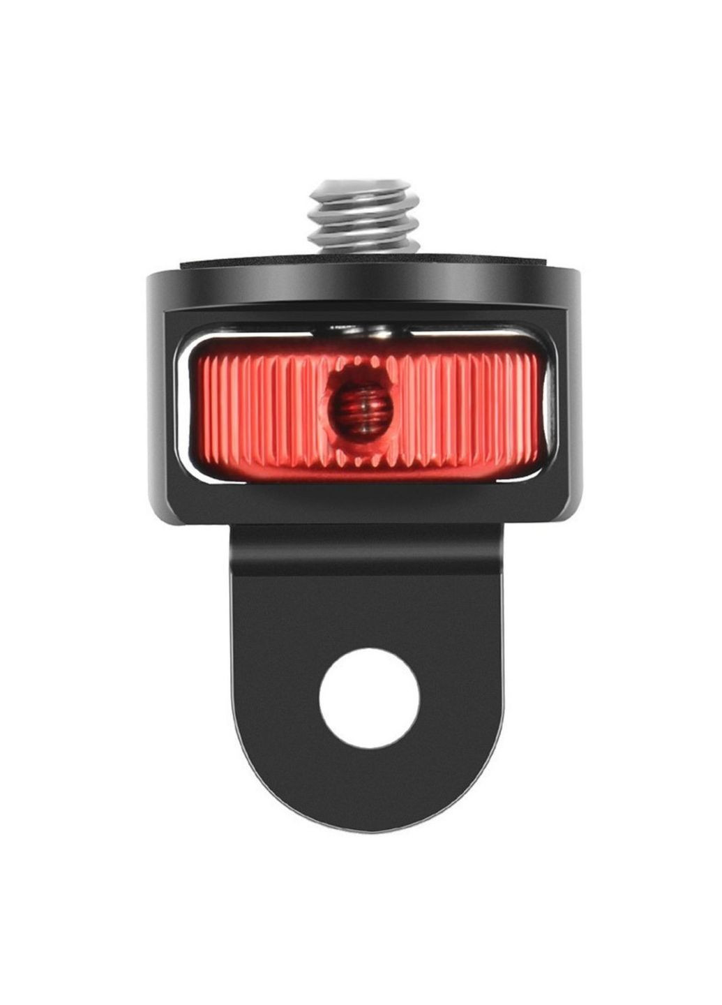 Металлический поворотный переходник с крепления gopro на 1/4 дюйма для камер sony и xiaomi, osmo pocket черно-красный No Brand (284177433)