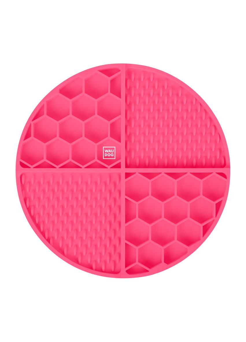 Килимок для злизування і повільного харчування Silicone, 211х211х30 мм, рожевий WAUDOG (323205453)