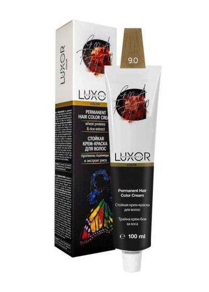 Крем-фарба для волосся 9.0 Дуже світлий блондин Professional 100 мл LUXOR Professional (325881007)
