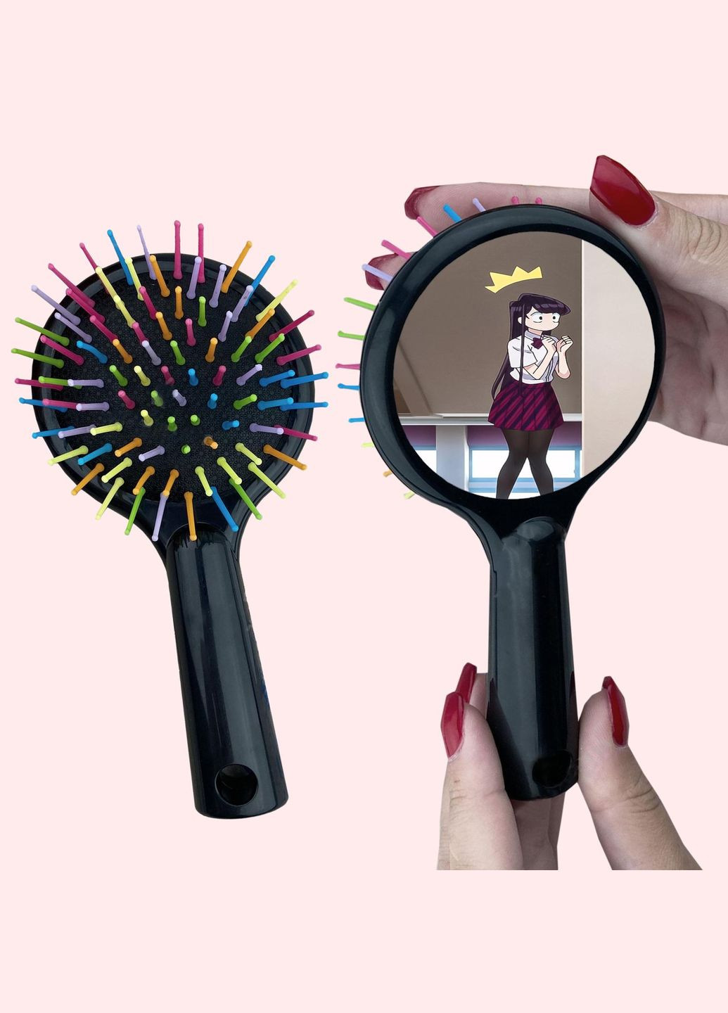 Расческа для волос Аниме У Коми сан проблемы с общением #0005 черный No Brand (315044842)