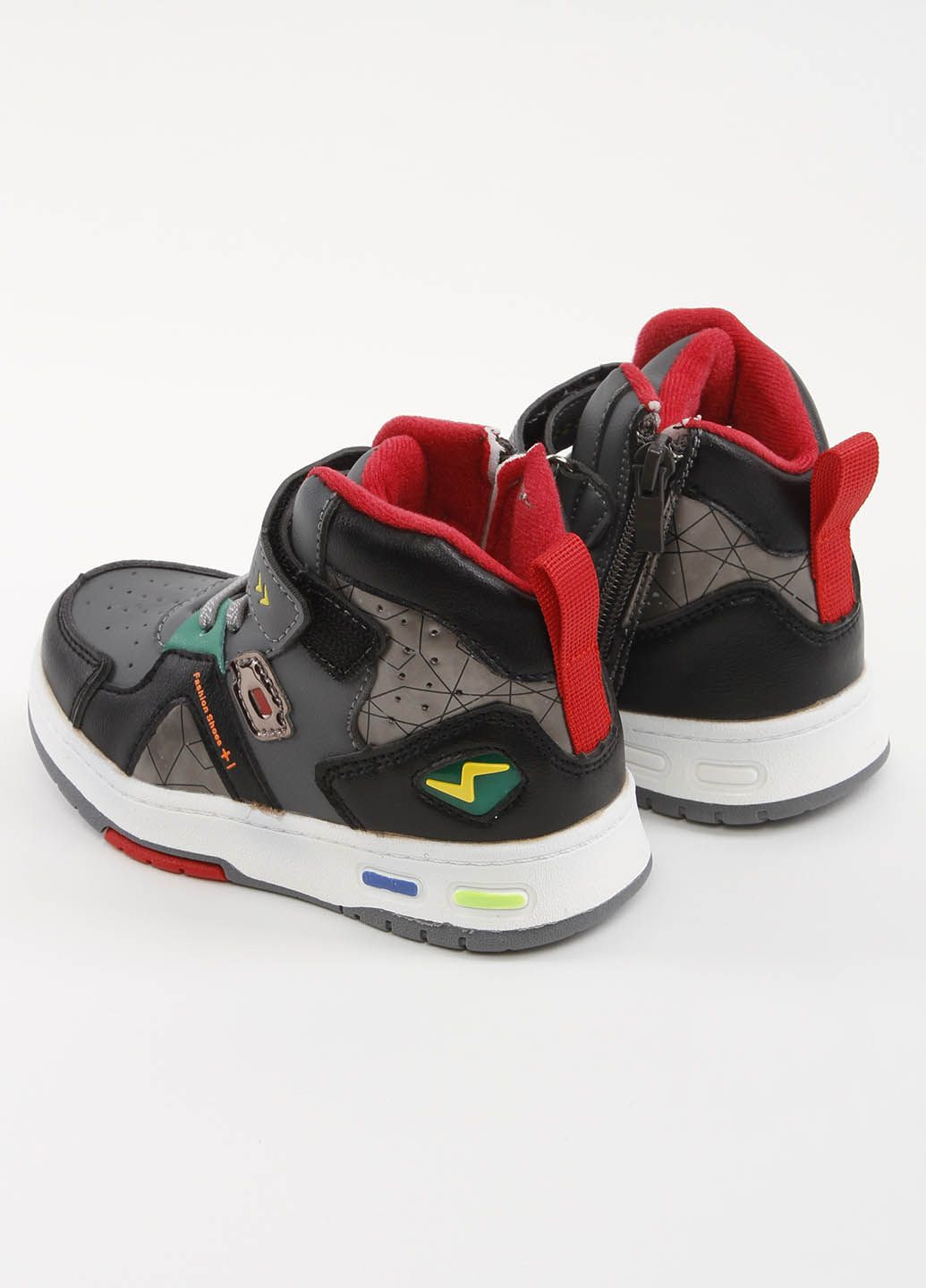 Серые спортивные зимние ботинки детские w13-1-3 серые 338439 Power